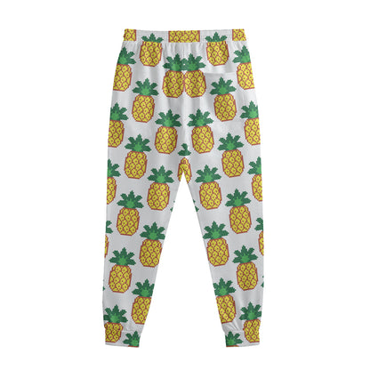 Pixel Pineapple Pattern Print Sweatpants