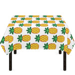 Pixel Pineapple Pattern Print Tablecloth