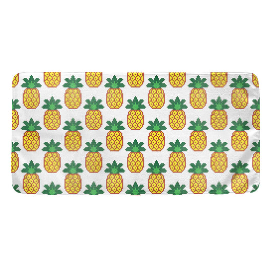 Pixel Pineapple Pattern Print Towel