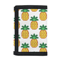 Pixel Pineapple Pattern Print Trifold Wallet