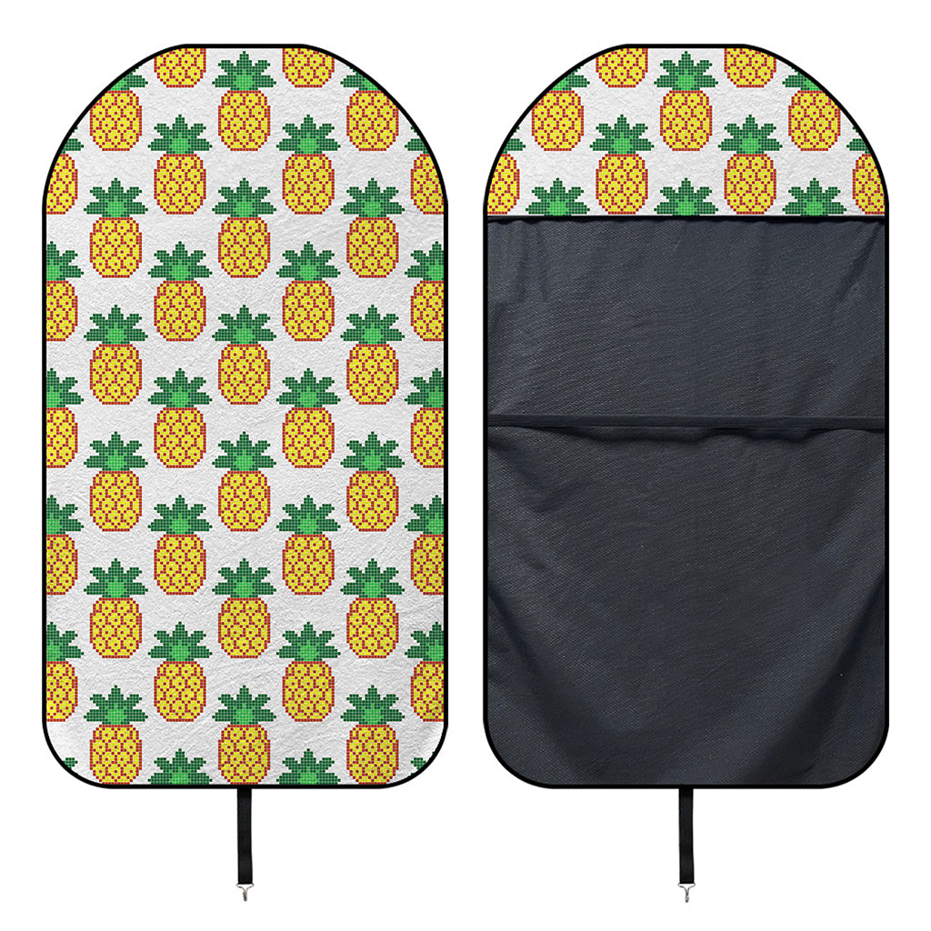 Pixel Pineapple Pattern Print Waterproof Car Seat Cover