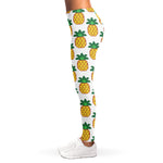 Pixel Pineapple Pattern Print Women's Leggings