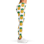 Pixel Pineapple Pattern Print Women's Leggings