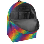 Pixel Rainbow Pattern Print Backpack