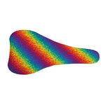 Pixel Rainbow Pattern Print Bicycle Seat Cover
