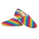 Pixel Rainbow Pattern Print Casual Shoes