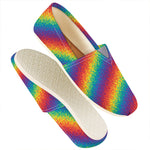 Pixel Rainbow Pattern Print Casual Shoes