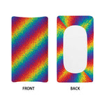 Pixel Rainbow Pattern Print Changing Pad Cover