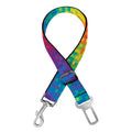 Pixel Rainbow Pattern Print Dog Seat Belt