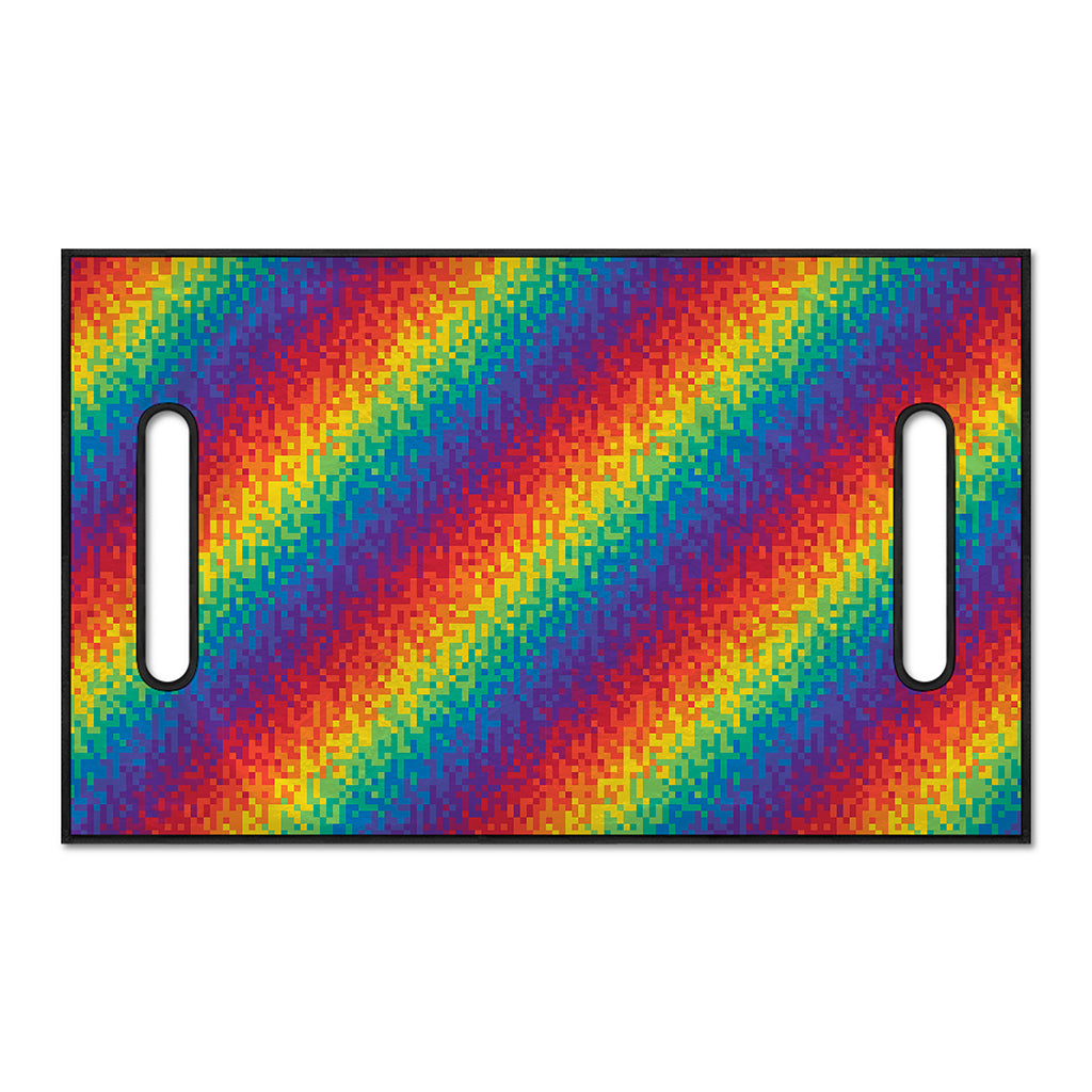 Pixel Rainbow Pattern Print Golf Cart Seat Cover