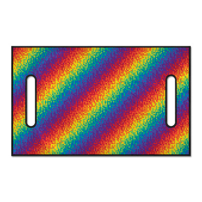 Pixel Rainbow Pattern Print Golf Cart Seat Cover