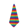 Pixel Rainbow Pattern Print Hand Towel