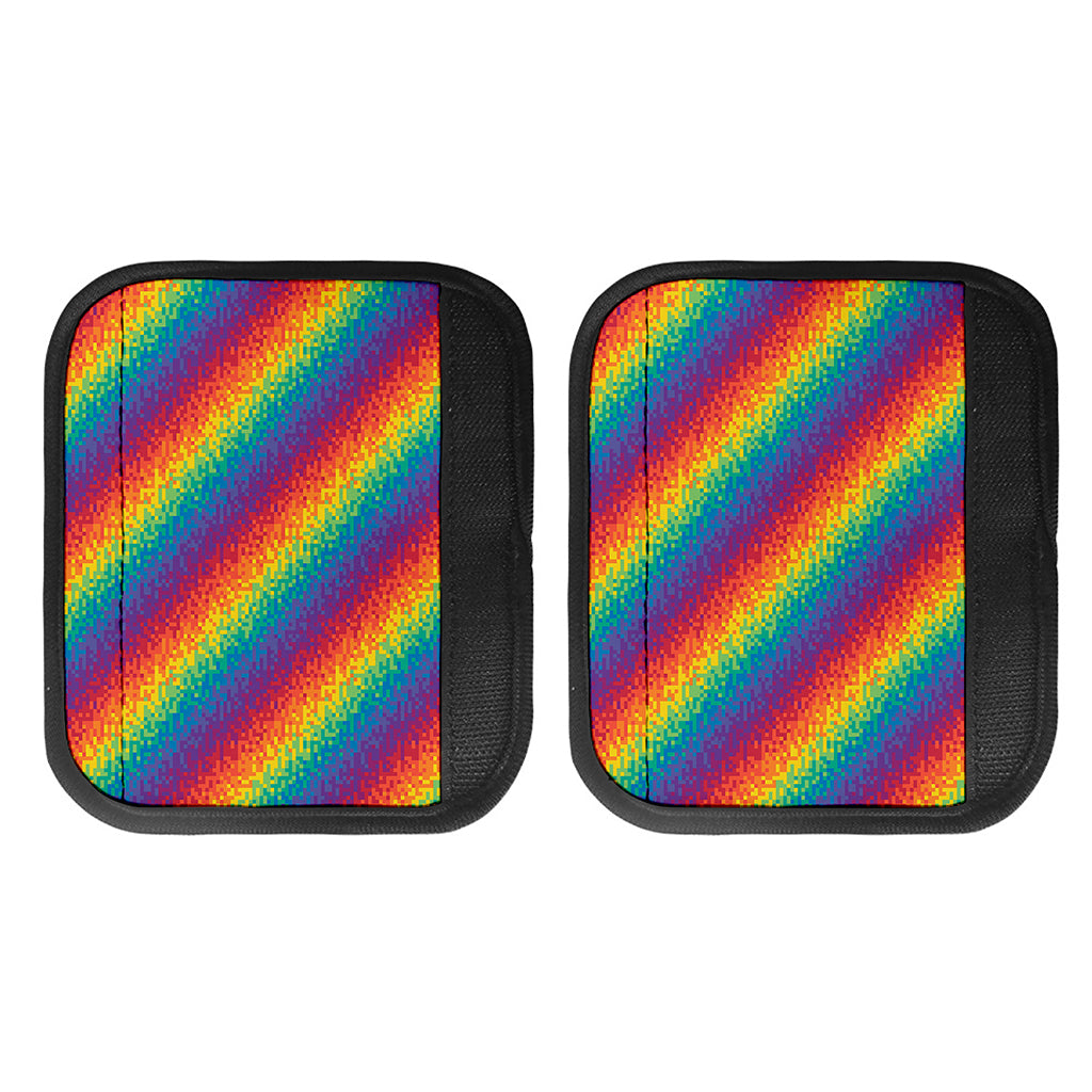 Pixel Rainbow Pattern Print Handle Covers