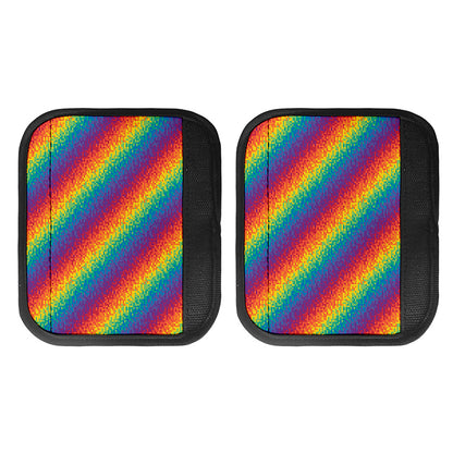 Pixel Rainbow Pattern Print Handle Covers