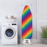 Pixel Rainbow Pattern Print Ironing Board Cover
