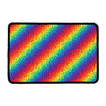 Pixel Rainbow Pattern Print Kitchen Mat