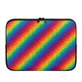 Pixel Rainbow Pattern Print Laptop Sleeve