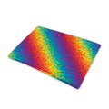 Pixel Rainbow Pattern Print Pet Cooling Mat Cover