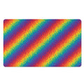 Pixel Rainbow Pattern Print Polyester Doormat