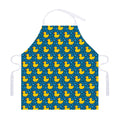 Pixel Rubber Duck Pattern Print Adjustable Apron