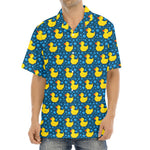 Pixel Rubber Duck Pattern Print Aloha Shirt