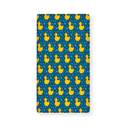 Pixel Rubber Duck Pattern Print Baby Crib Sheet