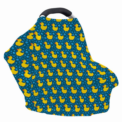 Pixel Rubber Duck Pattern Print Baby Seat Cover