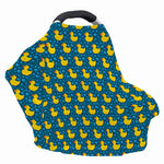 Pixel Rubber Duck Pattern Print Baby Seat Cover