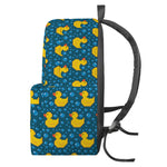 Pixel Rubber Duck Pattern Print Backpack