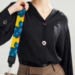 Pixel Rubber Duck Pattern Print Bag Strap