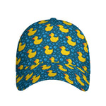 Pixel Rubber Duck Pattern Print Baseball Cap