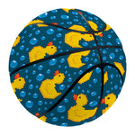 Pixel Rubber Duck Pattern Print Basketball