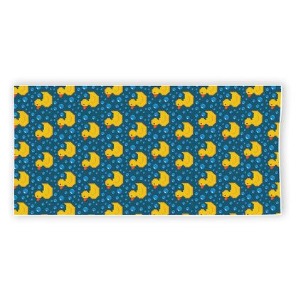 Pixel Rubber Duck Pattern Print Beach Towel