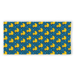 Pixel Rubber Duck Pattern Print Beach Towel