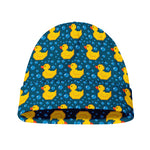 Pixel Rubber Duck Pattern Print Beanie