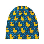 Pixel Rubber Duck Pattern Print Beanie