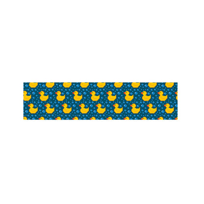Pixel Rubber Duck Pattern Print Bed Runner