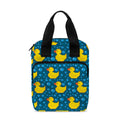 Pixel Rubber Duck Pattern Print Bible Tote Bag