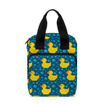 Pixel Rubber Duck Pattern Print Bible Tote Bag