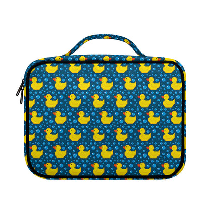 Pixel Rubber Duck Pattern Print Briefcase Bible Bag