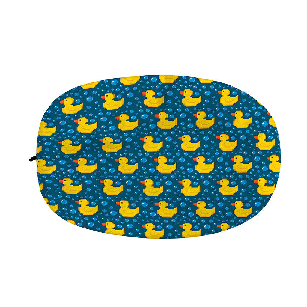 Pixel Rubber Duck Pattern Print Car Side Mirror Covers