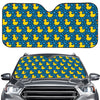 Pixel Rubber Duck Pattern Print Car Windshield Sun Shade