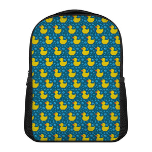 Pixel Rubber Duck Pattern Print Casual Backpack