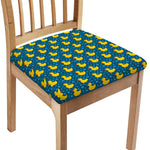 Pixel Rubber Duck Pattern Print Chair Cushion Cover