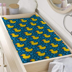 Pixel Rubber Duck Pattern Print Changing Pad Cover