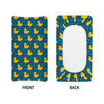 Pixel Rubber Duck Pattern Print Changing Pad Cover