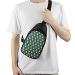 Pixel Rubber Duck Pattern Print Chest Bag