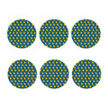 Pixel Rubber Duck Pattern Print Coaster Set
