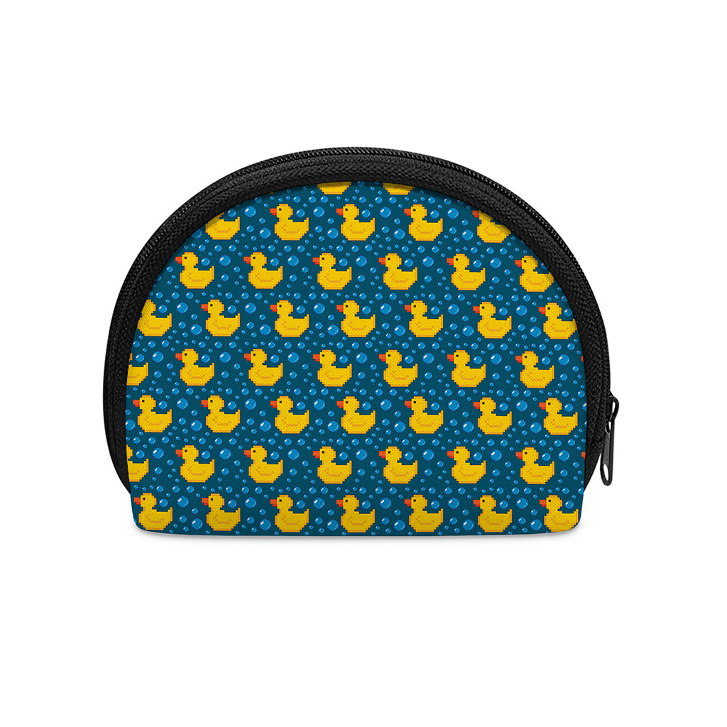 Pixel Rubber Duck Pattern Print Coin Purse