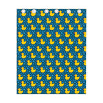Pixel Rubber Duck Pattern Print Curtain